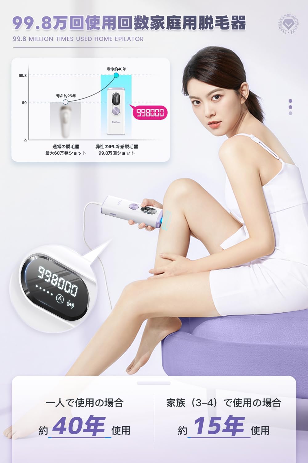 脱毛器 メンズ スネ毛 永久 剛毛 vio 髭 脱毛 器 フェイス 脱毛機 男女