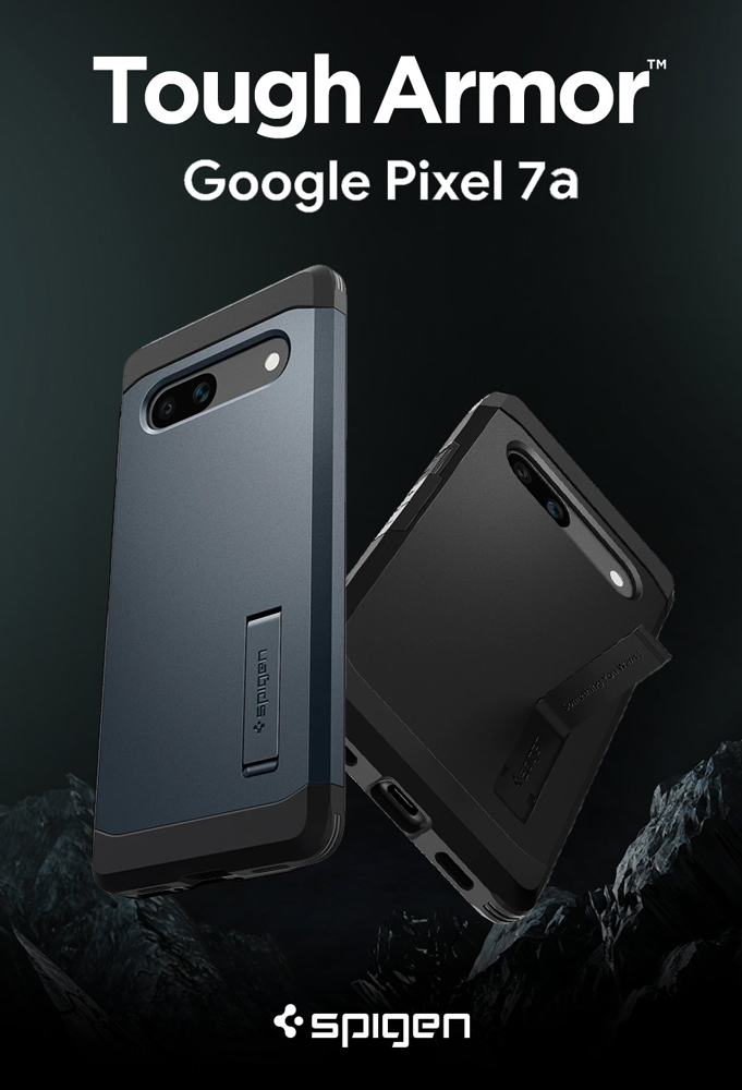 Pixel7a ケース 耐衝撃 タフ・アーマー シュピゲン キックスタンド付き 三層構造 カメラ保護 Google スマートフォン ピクセル 7a  カバー 米軍MIL規格取得