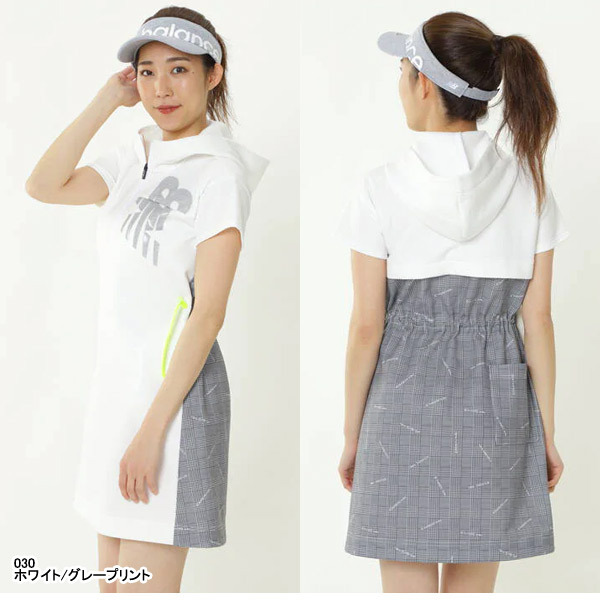 新品即決 21 S S レディース ニューバランス S スリーブ スウェット フーデッド ワンピース 012 Lady S Hooded Onepiece New Balance 高速配送 Www Thedailyspud Com