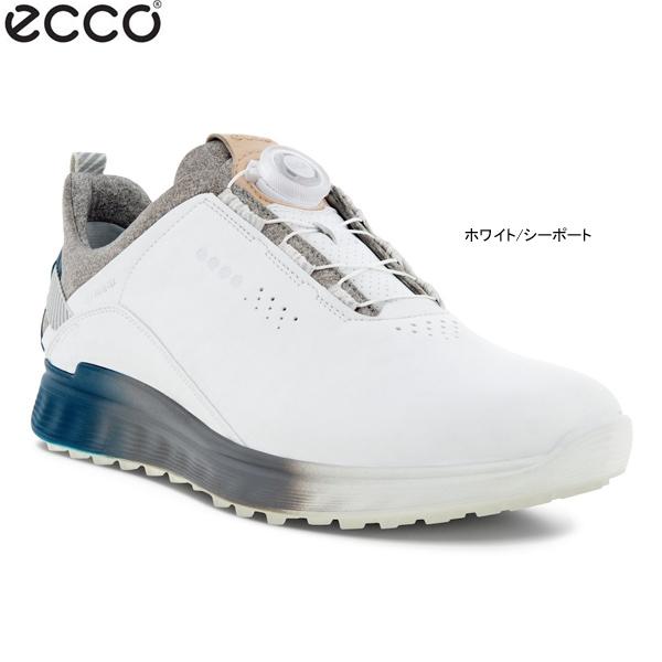 ecco エコー 102914 60061 S-THREE BOA スパイクレスゴルフシューズ  ホワイト系 EU39 [240101423286] ゴルフウェア メンズ ストスト ecco エコー ゴルフシューズ バイオム H5 ボア BIOM BOA