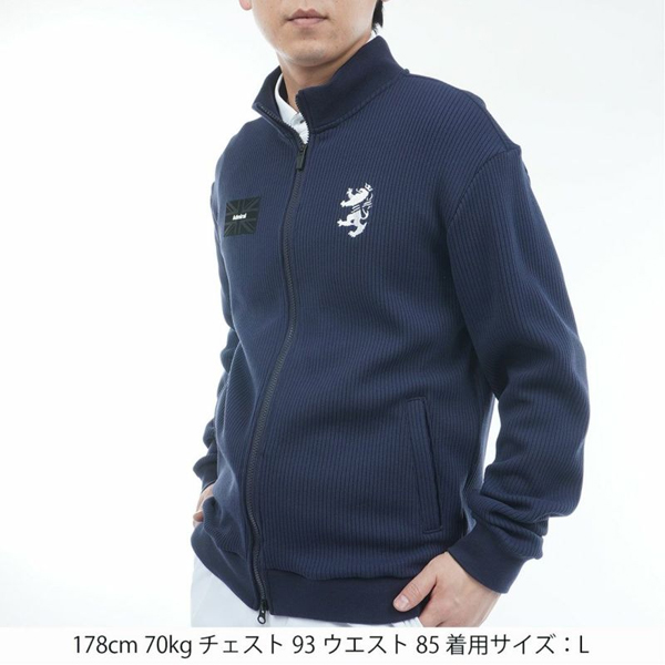アドミラル 25年秋冬ウエア 新作 メンズ ゴルフ トラック ジャケット ADMA565 ニットライク Admiral Golf 長袖 アウター 上着 羽織 重ね着 ASR SAL