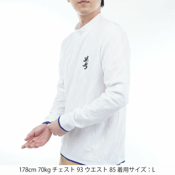 アドミラル 安い ゴルフ メンズ ロゴストレッチ ジャガードモック