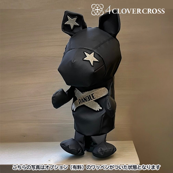 4クローバークロス パンドル ヘッドカバー【 ブラック