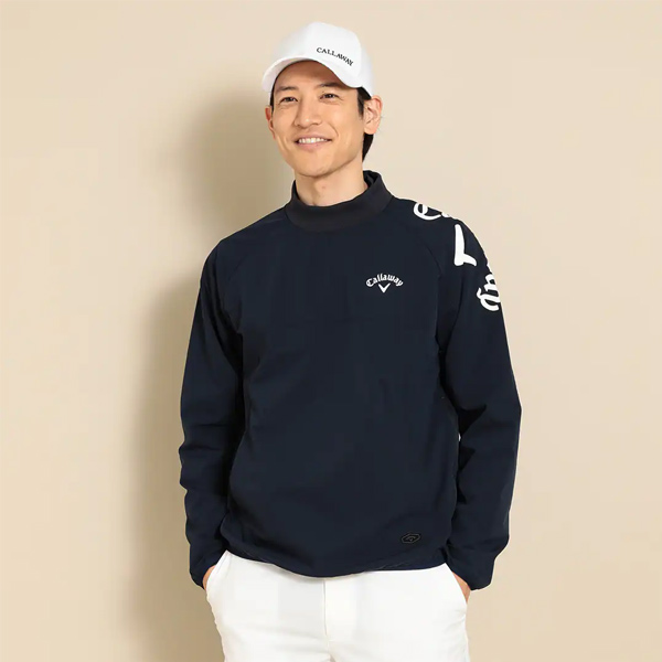 【2023 /AW】キャロウェイ メンズ C23215102 8WAYストレッチ シワポリエステルプルオーバーブルゾン Callaway