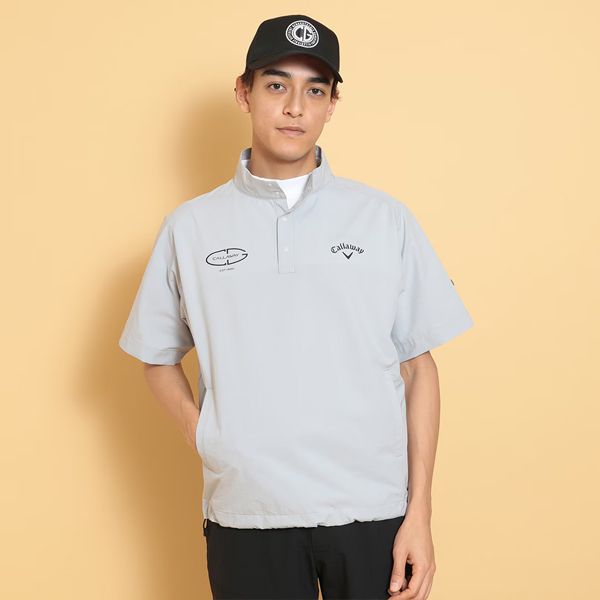 新作 キャロウェイ ゴルフ メンズ ウェア 半袖 プルオーバー ブルゾン C25116100 スポーツ ストレッチ Pullover Blouson Callaway GOLF 25SSW SAL | Callaway | 02