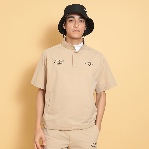 新作 キャロウェイ ゴルフ メンズ ウェア 半袖 プルオーバー ブルゾン C25116100 スポーツ ストレッチ Pullover Blouson Callaway GOLF 25SSW SAL | Callaway | 03