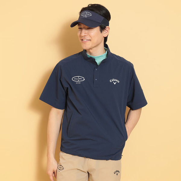 新作 キャロウェイ ゴルフ メンズ ウェア 半袖 プルオーバー ブルゾン C25116100 スポーツ ストレッチ Pullover Blouson Callaway GOLF 25SSW SAL | Callaway | 04
