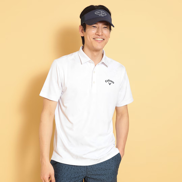 Callaway - ◯新品 未使用 キャロウェイ  半袖 シャツ 白 メンズ 中古 メンズ キャロウェイ Callaway 半袖シャツ M 白 ホワイト