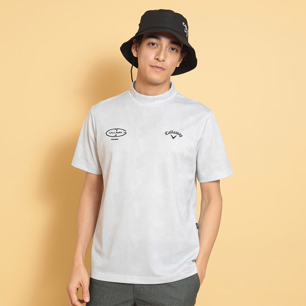 新作 キャロウェイ ゴルフ メンズ ウェア 半袖 モックネック シャツ C25134116 スポーツ メッシュ 速乾 Mock Neck shirt Callaway GOLF 25SSW YPP | Callaway | 02