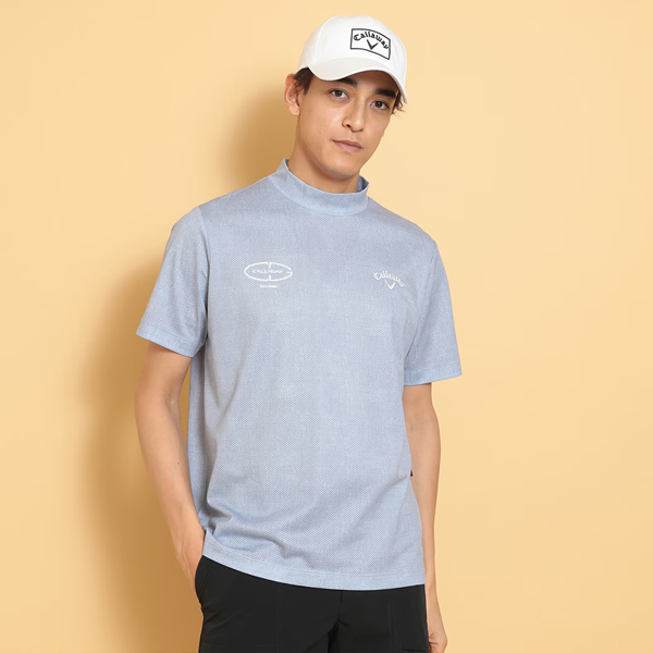 新作 キャロウェイ ゴルフ メンズ ウェア 半袖 モックネック シャツ C25134116 スポーツ メッシュ 速乾 Mock Neck shirt Callaway GOLF 25SSW YPP | Callaway | 03