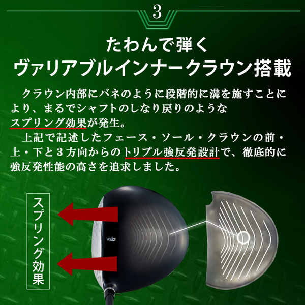 ダイナミクス ドライバー 強反発 標準カーボンシャフト ダイナゴルフ