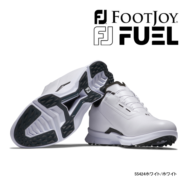新作 フットジョイ ゴルフ メンズ シューズ 55424 フュ―エル ボア W ホワイト/ホワイト FOOTJOY GOLF 靴 25.5 26 26.5 27 27.5cm FUEL BOA 25SSE 10PT ASR | FootJoy | 01