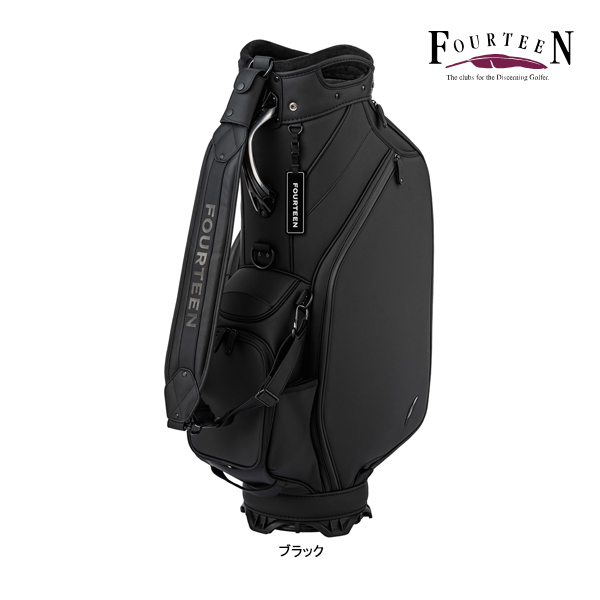 未使用　FOURTEEN ブラック ゴルフバッグ FOURTEEN（フォーティーン） ゴルフ キャディバッグ CB0215FD FOURTEEN