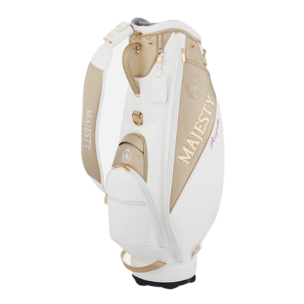 【値下！】【新品】MAJESTY ゴルフキャディバッグ ホワイト Amazon | マジェスティ(MAJESTY) 9.5型(4.6kg) CB3228 (ホワイト