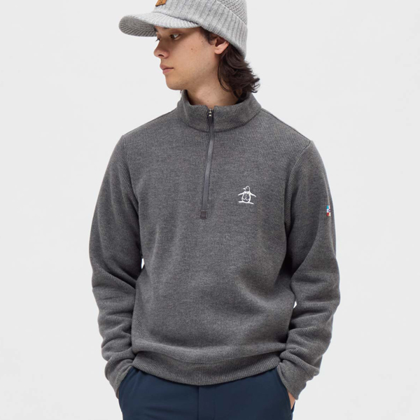 【デサントゴルフ】美品 ハーフジップ ビックロゴ グレー Mサイズ メンズ 楽天市場】デサント ハーフジップ メンズ（ゴルフ｜スポーツ