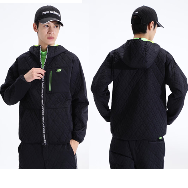 ♪【2023 A/W】ニューバランス 012-3220005 メンズ キルティッド フルジップフーディ QUITED FULL ZIP HOODIE SPORT new balance