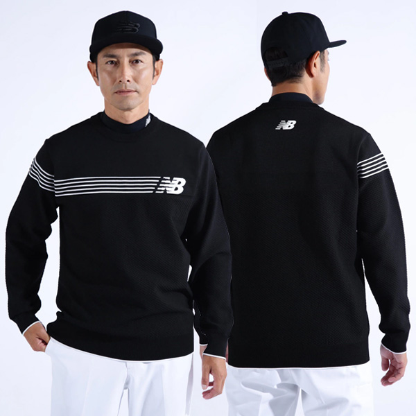 ♪【2023 A/W】ニューバランス 012-3270001 メンズ クルーネック ニットプルオーバー CREW NECK KNIT PULLOVER WORLD new balance