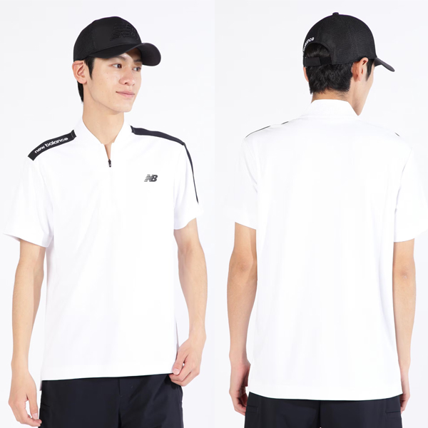 ♪□【2024 S/S】ニューバランス メンズ ベースボールカラーポロシャツ 012-4160002 BASEBALL COLLAR POLO SHIRT SPORT new balance｜jngolf2010｜03