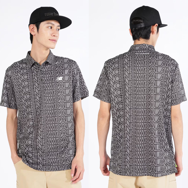 ◎【2024 S/S】ニューバランス メンズ 半袖 カラーシャツ 012-4168004 S/SLEEVE COLLAR SHIRT SPORT new balance｜jngolf2010｜02