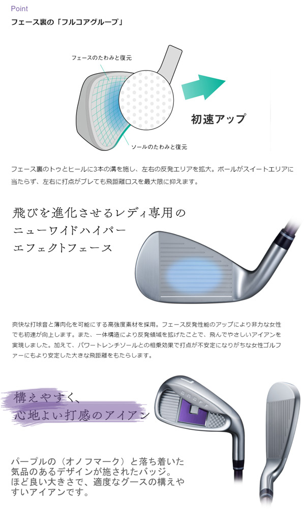 ONOFF 【23年モデル】 オノフ アイアン レディ 単品 (#5,#6,AW