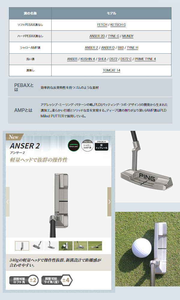 PING - かじ PING ピン パター ANSER2 アンサー2  日本正規品 Amazon.co.jp: PING(ピン) 2022 PLD ANSER2(アンサー2) 35インチ