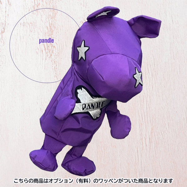 4クローバークロス パンドル ヘッドカバー【 Purple pandle［撥水生地 