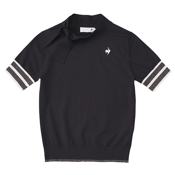 【2023 A/W】【レディース】ルコック ゴルフ アシンメトリー衿五分丈シャツ QGWWJA13 RIJOUMEモデル le coq sportif GOLF