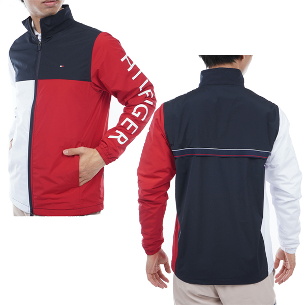 ♪【2023 A/W】トミーヒルフィガー ゴルフ メンズ ロゴ ウィンドジャケット THMA357 TOMMY HILFIGER GOLF