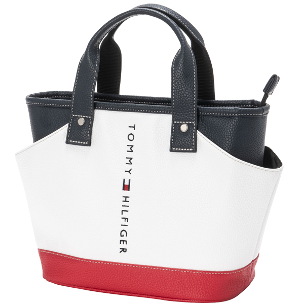 トミーヒルフィガー ゴルフ ラウンドバッグ THMG3FBD FACE TOMMY HILFIGER GOLF ホワイト ブラック ネイビー サブ 収納 小物 25SSE 10PT | TOMMY HILFIGER GOLF | 01