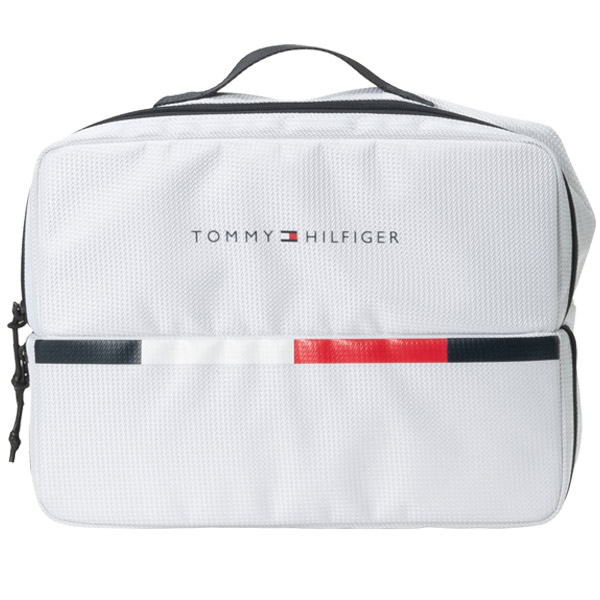 トミーヒルフィガー シューズケース【33×11×24cm】白　thmg6seb TOMMY HILFIGER GOLF（トミー ヒルフィガー ゴルフ） トミー