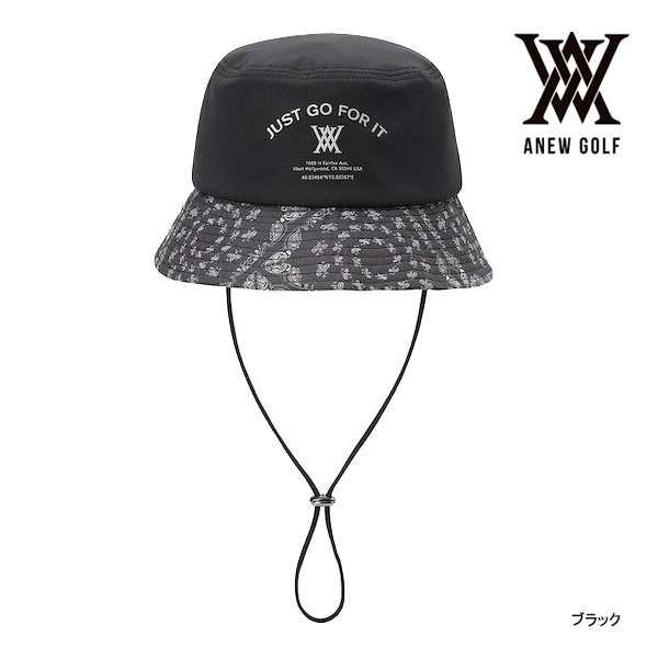 ♪【23年モデル】アニューゴルフ AGDUUCP42 アニューペイズリーポイントバケットハット ANEW GOLF ANEW Paisley  Point Bucket Hat