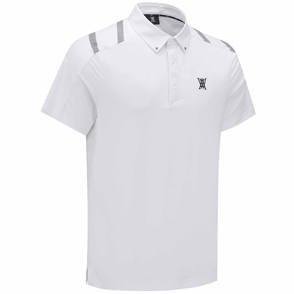 アニュー ゴルフ メンズ ショート シャツ AGEMMTS59 アイスドット ロゴパターン ANEW GOLF ICE DOTS LOGO PATTERN SHORT T-SHIRT 半袖 カットソー 25WT 10PTの画像