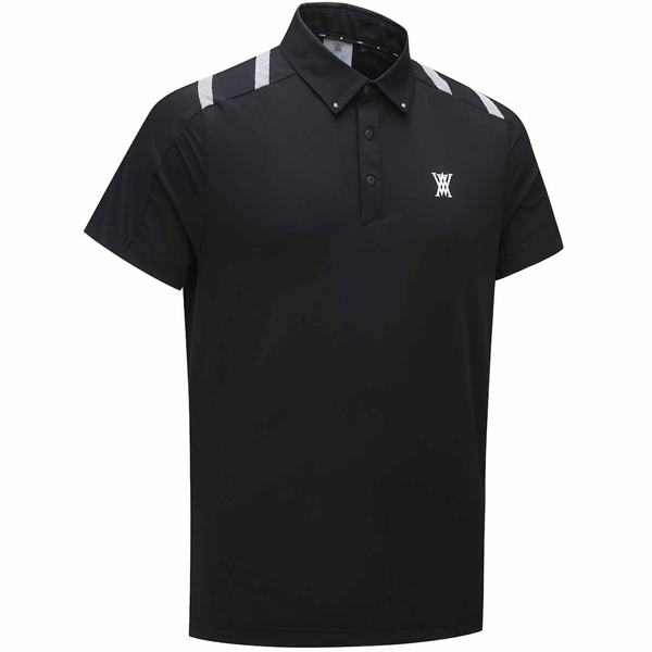 アニュー ゴルフ メンズ ショート シャツ AGEMMTS59 アイスドット ロゴパターン ANEW GOLF ICE DOTS LOGO PATTERN SHORT T-SHIRT 半袖 カットソー 25WT 10PTの画像