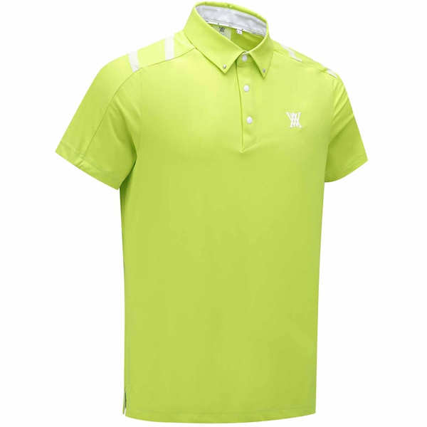 アニュー ゴルフ メンズ ショート シャツ AGEMMTS59 アイスドット ロゴパターン ANEW GOLF ICE DOTS LOGO PATTERN SHORT T-SHIRT 半袖 カットソー 25WT 10PTの画像
