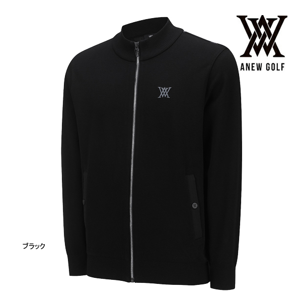 ♪【24年モデル】アニューゴルフ AGESMKC01 メンズチェックボードプールオーバー ANEW GOLF MEN BLACK CHECK BOARD CARDIGAN｜jngolf2010｜02