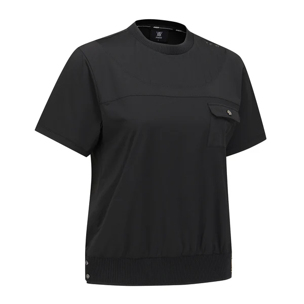 アニュー ゴルフ レディースウェア Tシャツ AGFFWTS52 ウィメンズ FA ハイブリッド ラウンド ショート ANEW GOLF 半袖 ウエア 機能性 軽量 通気性 デイリー 25WTの画像