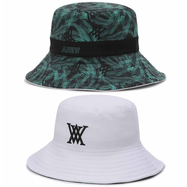 アニューゴルフ　ANEW GOLF バケットハット Amazon | アニューゴルフ ANEW DOUBLE LOGO BUCKET HAT アニュー