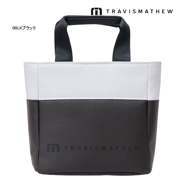 極美品✨　TravisMathew トラヴィスマシュー　トートバッグ　ブラック TRAVISMATHEW トラヴィスマシュー ゴルフ ミニ トートバッグ 7AN912 26