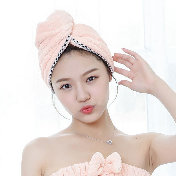 完璧 ヘアキャップ 吸水キャップ パイピング ヘアドライタオル タオルキャップ 吸水 速乾 ネコポス送料無料 翌日配達対応 周年感謝セール  wantannas.go.id