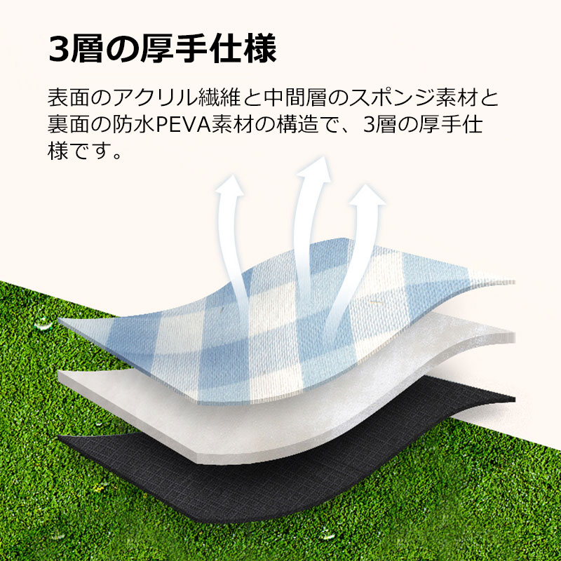 レジャーシート 折り畳みピクニックマット 厚さ3mm 3層構造 150/200× Amazon.co.jp: レジャーシート 折り畳みピクニックマット 厚さ