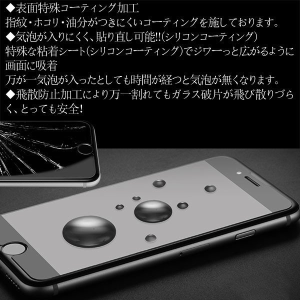 iPhone7 Plus/8 Plus 強化ガラス液晶保護フィルム ガラス製 保護シート