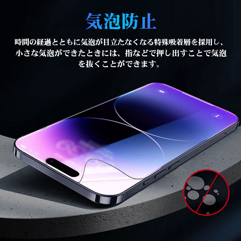 iPhone16 iPhone 15 Pro用 液晶保護フィルム 防爆 ソフト