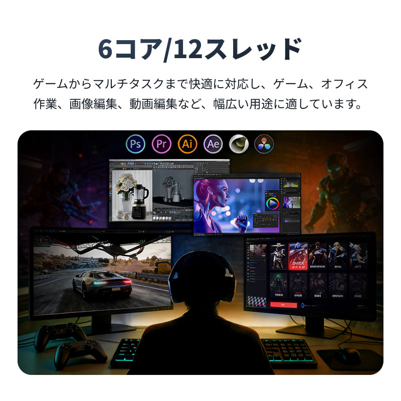 AMD AMD CPU Ryzen5 9600X AM5 6コア 12スレッド 3.9GHz TDP 65W