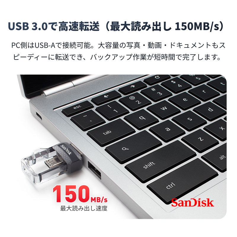 SanDisk（サンディスク） SanDisk 128GB USBメモリ Ultra Dual Drive