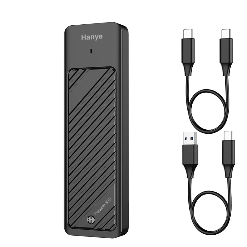 ポータブルSSD 外付けSSD 1TB USB 3.2 Gen2 10Gbps Type‐C Hanye USB A-C USB C-C 2本ケーブル付き 3年保証 翌日配達 PS4 PS5動作確認済 | Hanye | 01