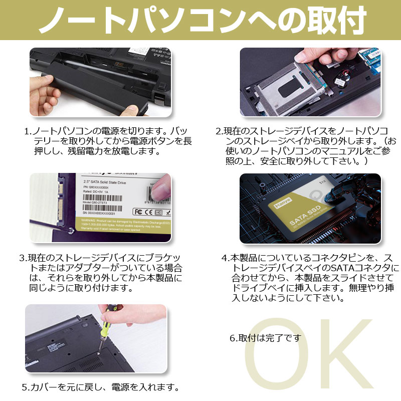 Hanye SSD 1TB 内蔵型 2.5インチ 7mm 3D NAND採用 SATAIII 6Gb Hanye SSD 1TB 内蔵型 2.5インチ 7mm 3D NAND採用 SATAIII 6Gb