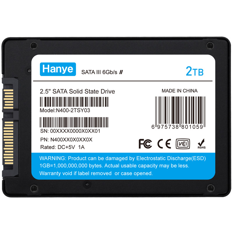 値引きする Hanye 2.5 内蔵 高耐久性 TLC Nand 3D 2TB SSD Hanye製 セール 内蔵型SSD
