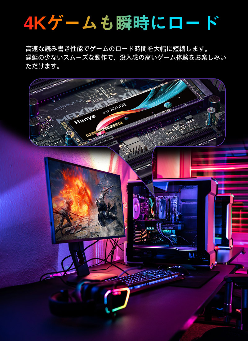 エ*ダ様 Hanye SSD 4TB PCIe Gen4x4 M.2 NVMe Hanye Hanye SSD 4TB PCIe Gen4x4 M.2 NVMe 2.0 2280 R:7200MB/s W