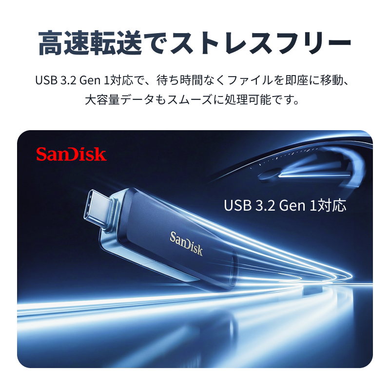 iXpand USBメモリ128GB SanDisk Phone Drive for iPhone Lightning +
