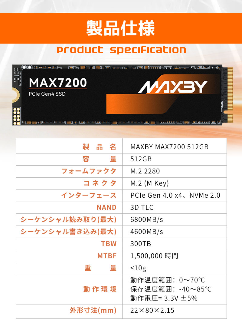 SSD 512GB M.2 NVMeの商品一覧 通販 - Yahoo!ショッピング